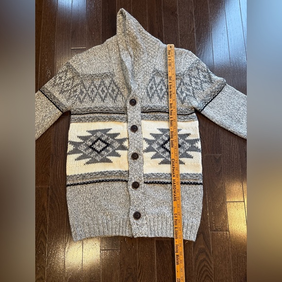 Kolby Gray Patterned Men's Sweater - Picture 8 of 9